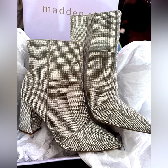Madden Girl Jewelled Ankle Boots - Picture 1 of 7